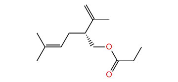 (R)-5-Methyl-2-(prop-1-en-2-yl)-hex-4-enyl propionate